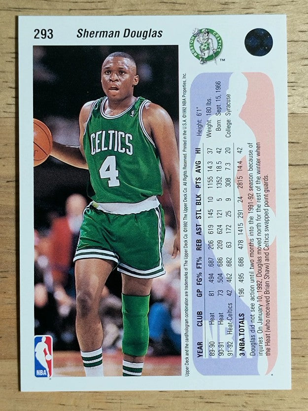 1992-93 Upper Deck #293 Sherman Douglas