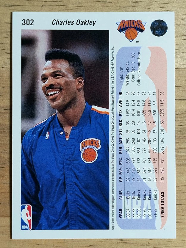 1992-93 Upper Deck #302 Charles Oakley