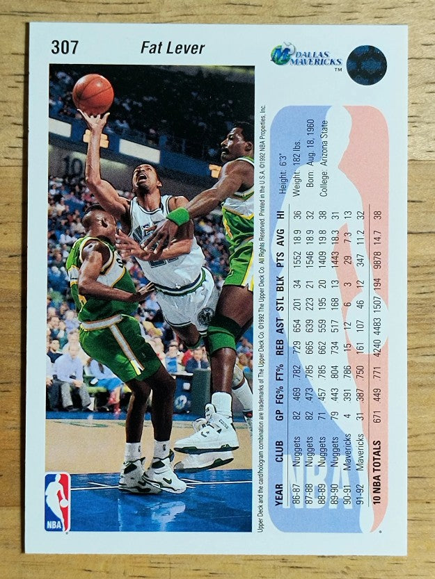 1992-93 Upper Deck #307 Fat Lever