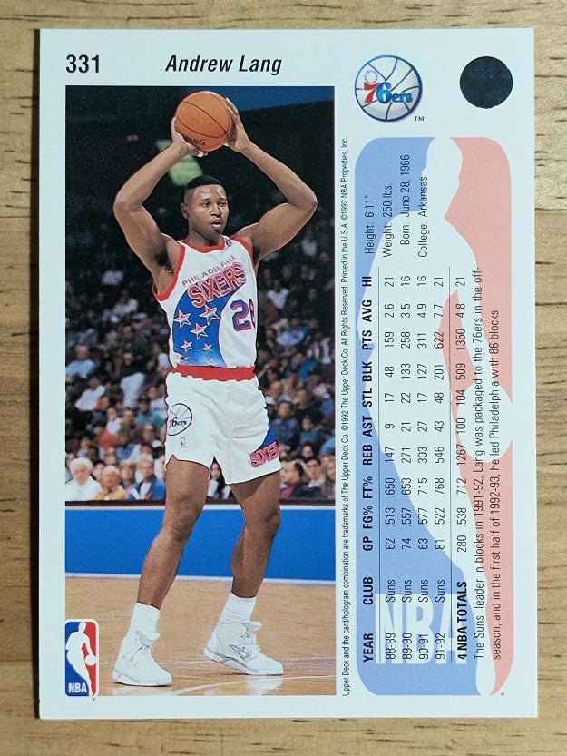 1992-93 Upper Deck #331 Andrew Lang