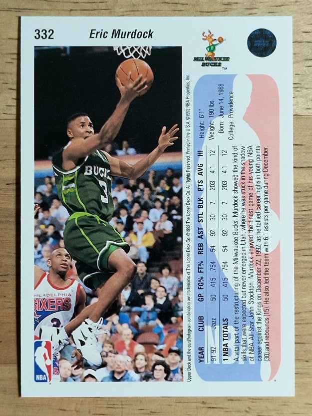 1992-93 Upper Deck #332 Eric Murdock