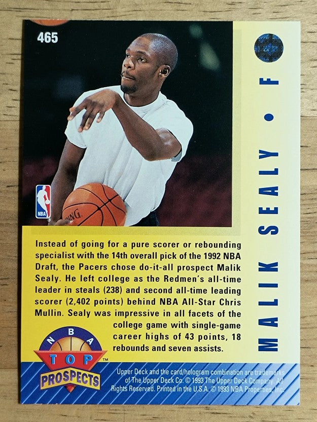 1992-93 Upper Deck #465 Malik Sealy TP