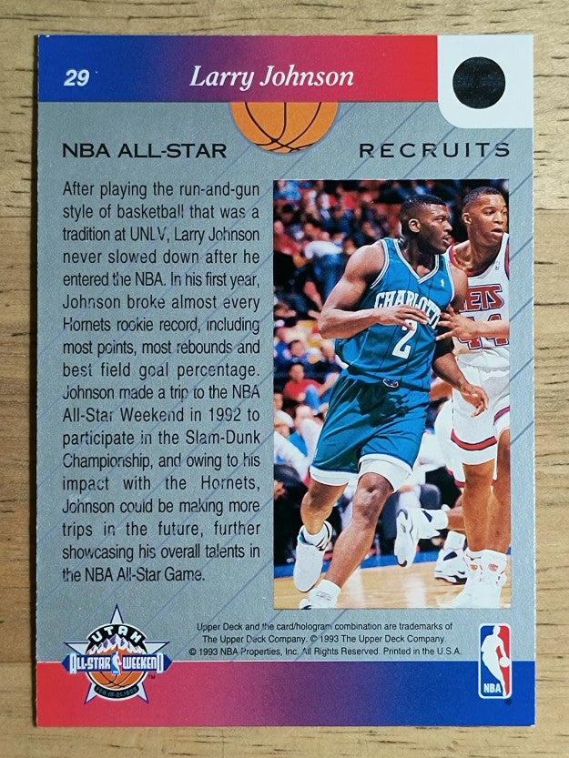 1992-93 Upper Deck All-Star Weekend #29 Larry Johnson