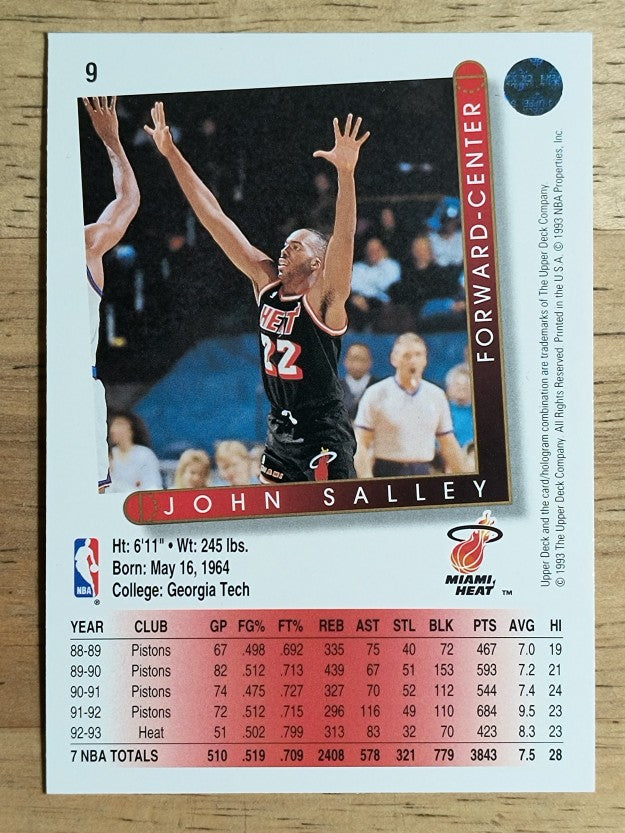 1993-94 Upper Deck #9 John Salley
