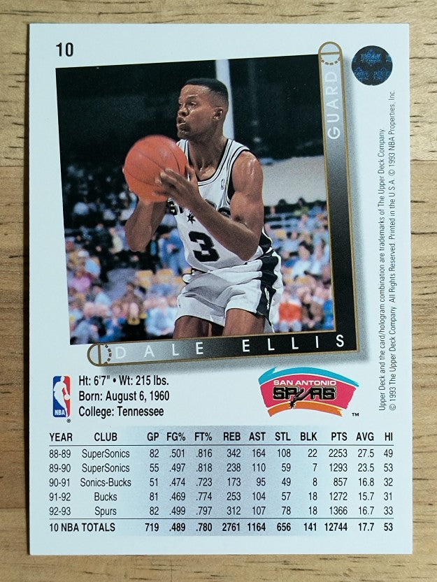 1993-94 Upper Deck #10 Dale Ellis