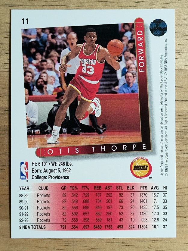 1993-94 Upper Deck #11 Otis Thorpe