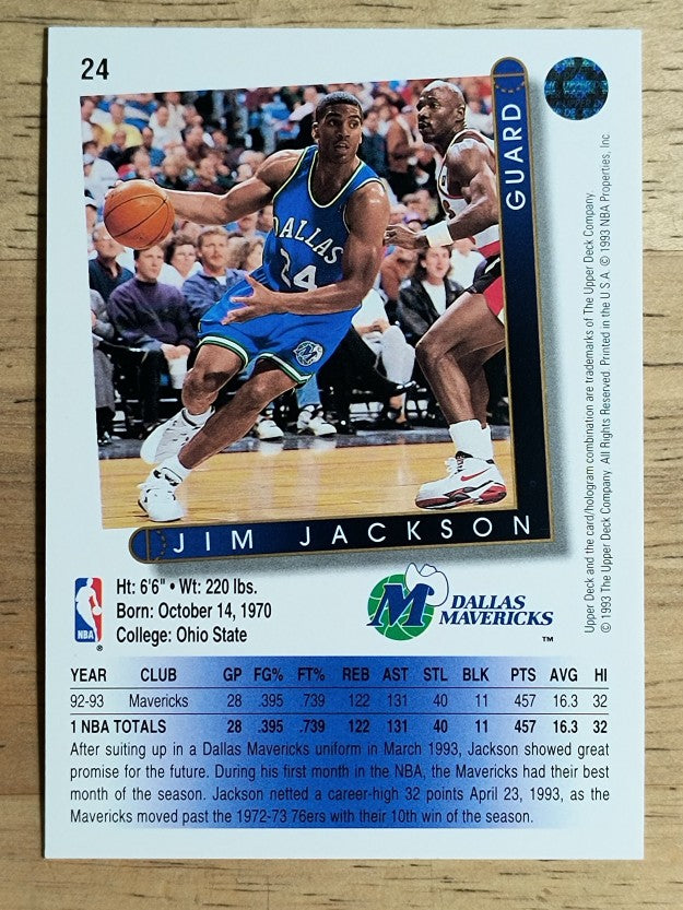 1993-94 Upper Deck #24 Jim Jackson