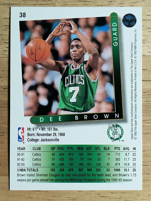 1993-94 Upper Deck #38 Dee Brown