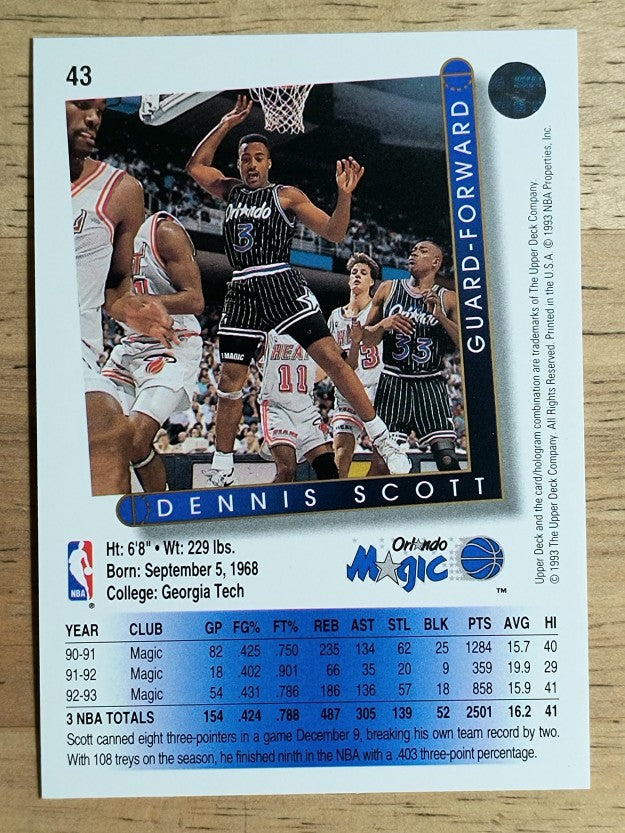 1993-94 Upper Deck #43 Dennis Scott