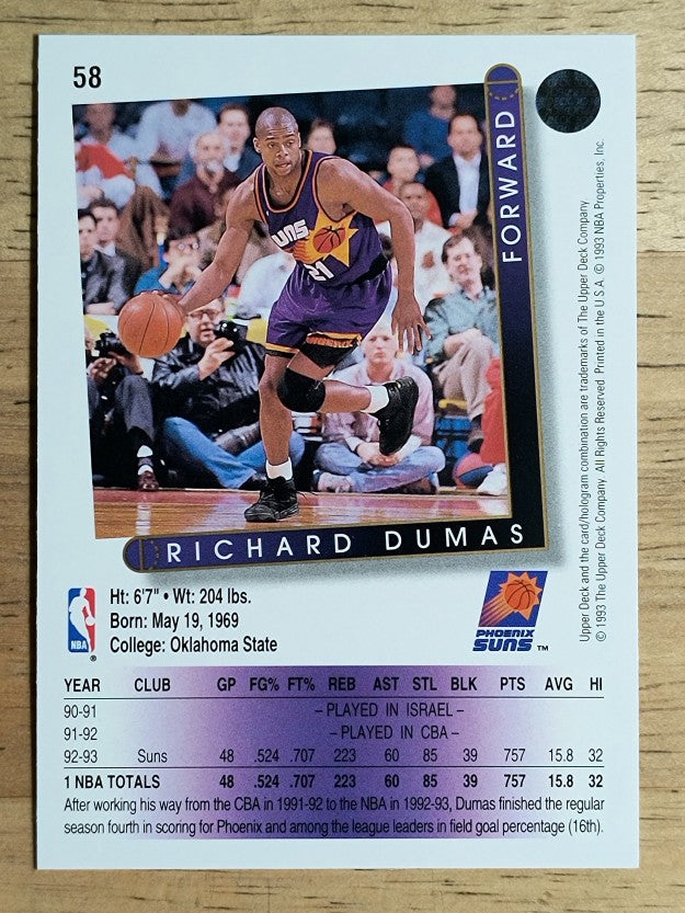 1993-94 Upper Deck #58 Richard Dumas