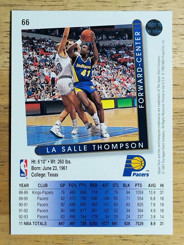 1993-94 Upper Deck #66 LaSalle Thompson