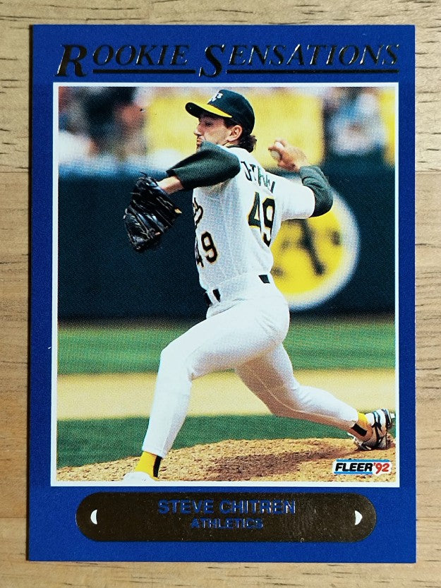 1992 Fleer Rookie Sensations #14 Steve Chitren