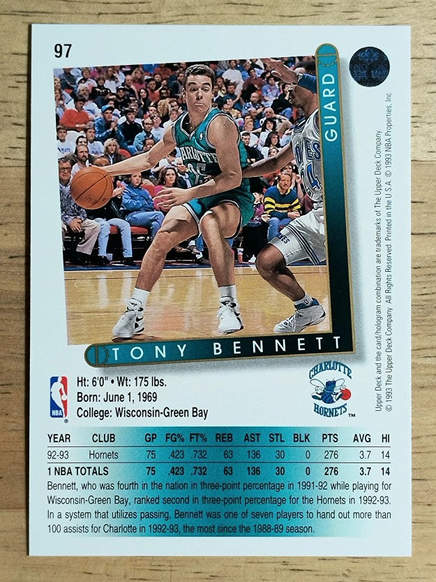 1993-94 Upper Deck #97 Tony Bennett