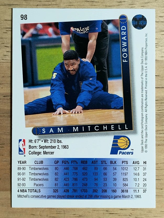 1993-94 Upper Deck #98 Sam Mitchell