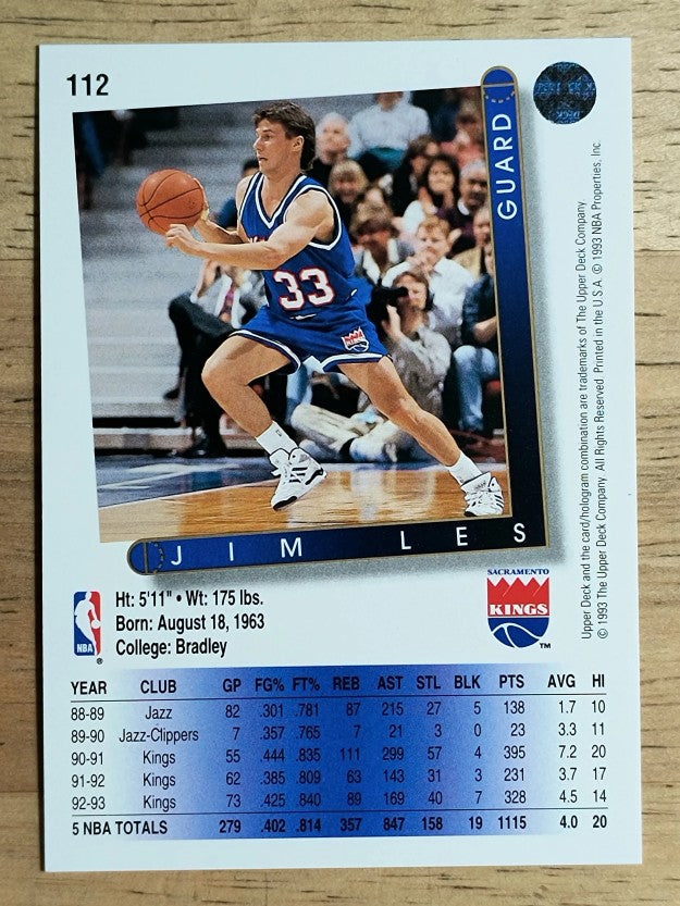 1993-94 Upper Deck #112 Jim Les