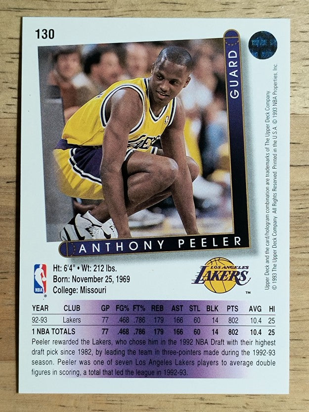 1993-94 Upper Deck #130 Anthony Peeler