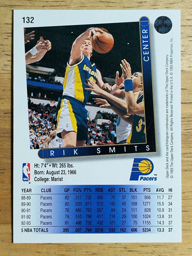 1993-94 Upper Deck #132 Rik Smits