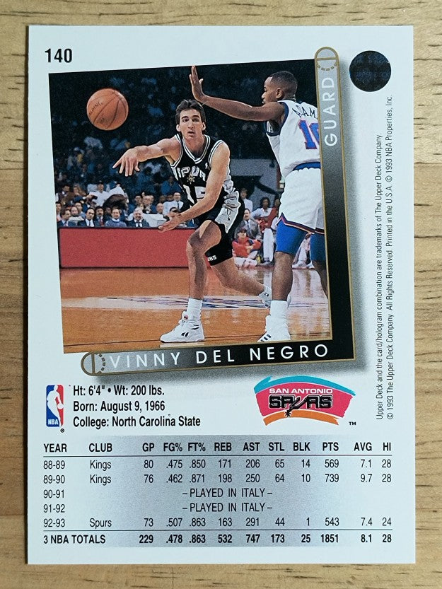 1993-94 Upper Deck #140 Vinny Del Negro