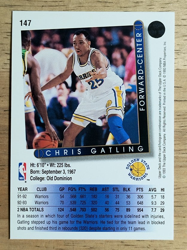 1993-94 Upper Deck #147 Chris Gatling