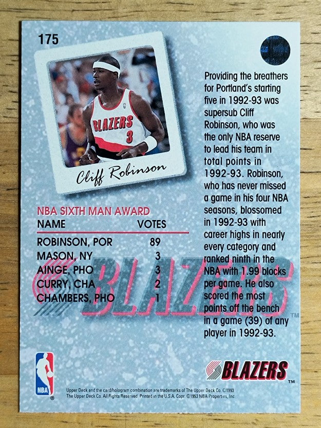 1993-94 Upper Deck #175 Clifford Robinson SL