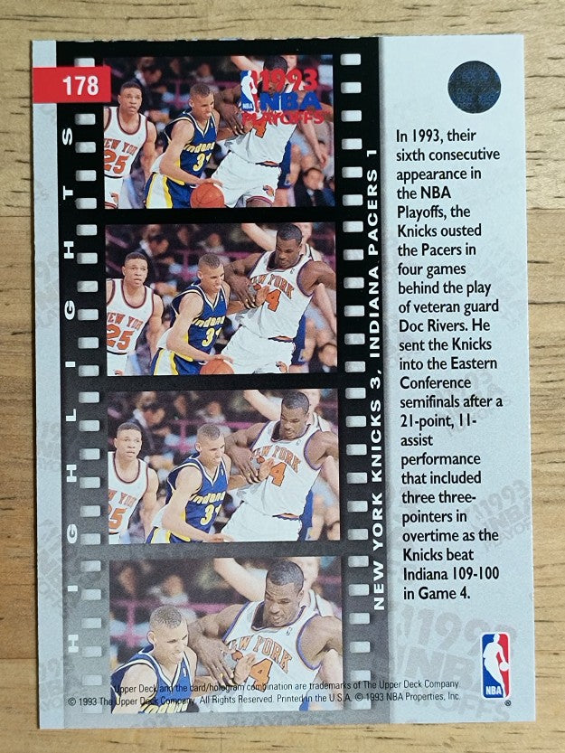1993-94 Upper Deck #178 Reggie Miller/Charles Oakley PO