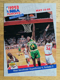 1993-94 Upper Deck #189 Sam Perkins/Hakeem Olajuwon PO