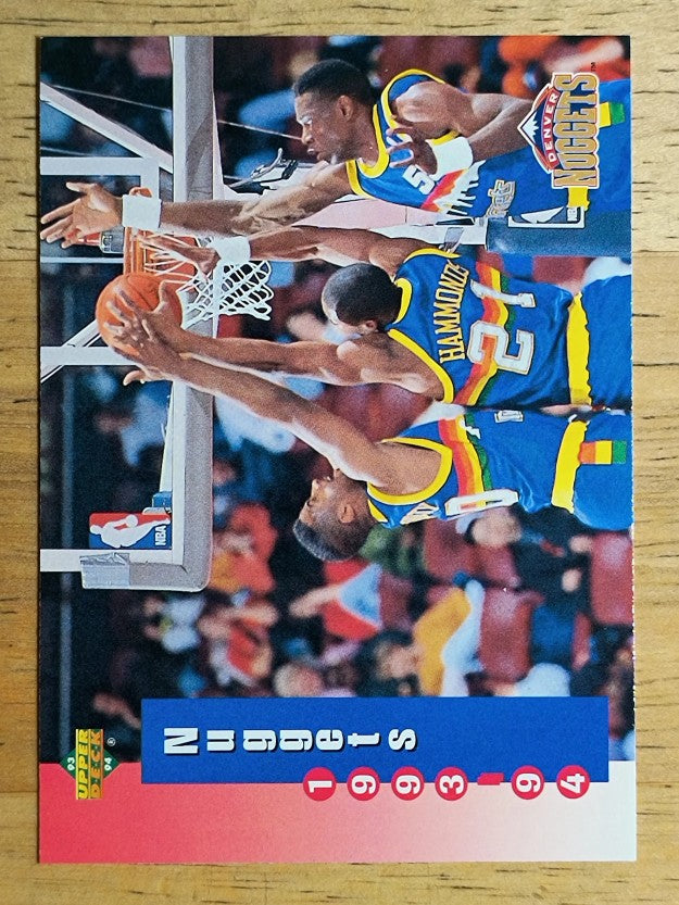 1993-94 Upper Deck #216 Denver Nuggets Sked/Dikembe Mutumbo