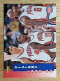 1993-94 Upper Deck #217 Pistons Sked/Isiah Thomas/Bill Laimbeer/Terry Mills