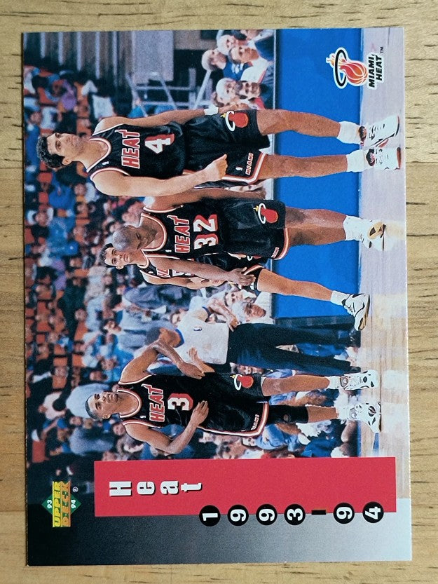 1993-94 Upper Deck #223 Miami Heat Sked/Steve Smith/Harold Miner/Rony Seikaly