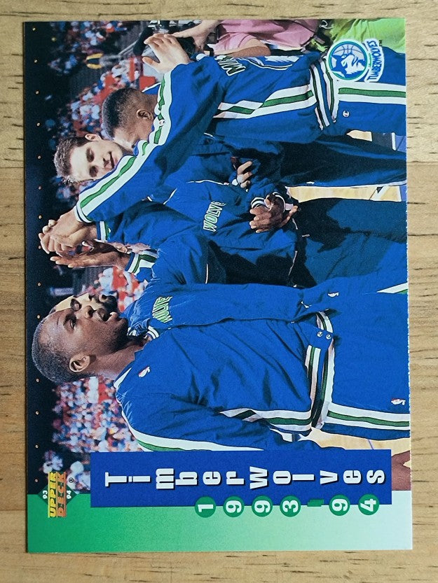1993-94 Upper Deck #225 Minnesota Timberwolves SKED