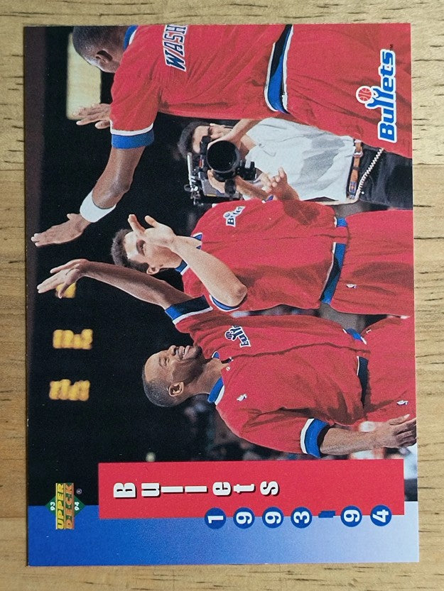 1993-94 Upper Deck #236 Washington Bullets/Tom Gugliotta/Michael Adams