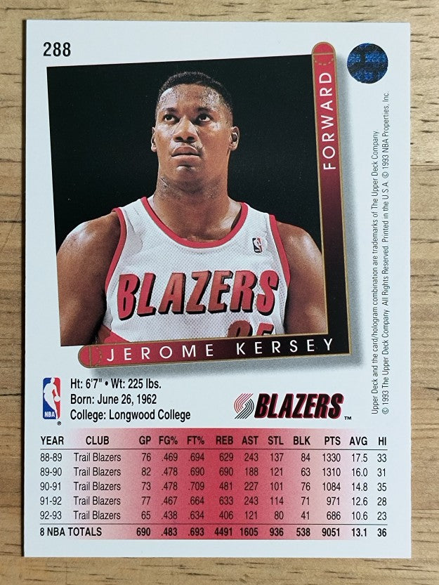 1993-94 Upper Deck #288 Jerome Kersey