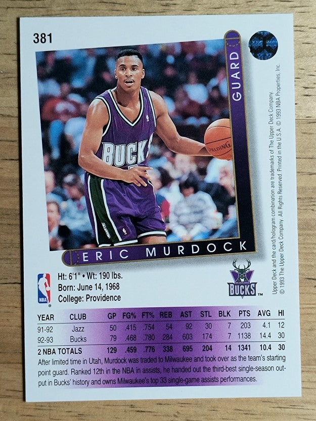 1993-94 Upper Deck #381 Eric Murdock