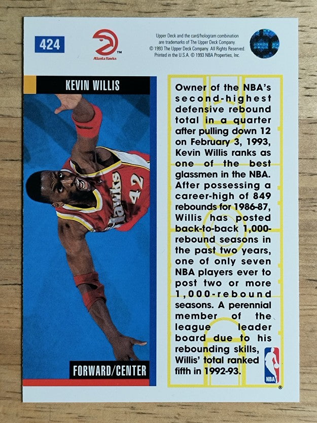 1993-94 Upper Deck #424 Kevin Willis EB