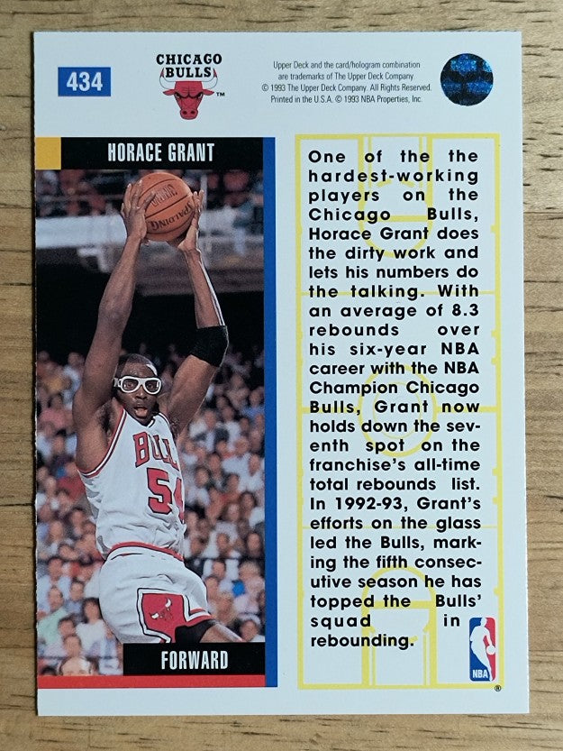 1993-94 Upper Deck #434 Horace Grant EB