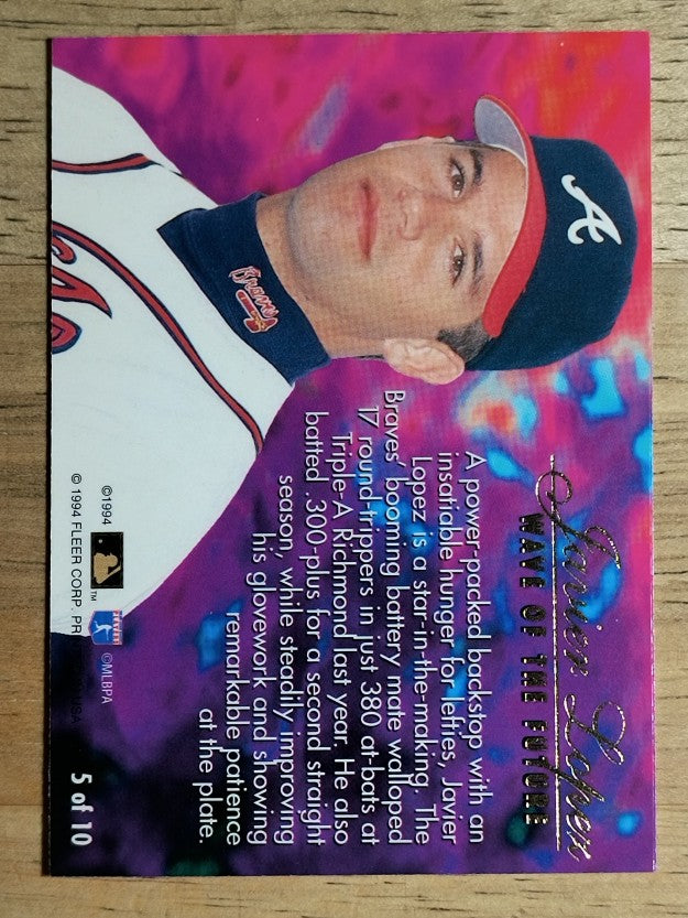 1994 Flair Wave of the Future #A5 Javier Lopez