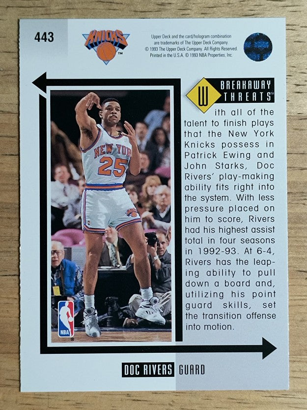 1993-94 Upper Deck #443 Doc Rivers BT