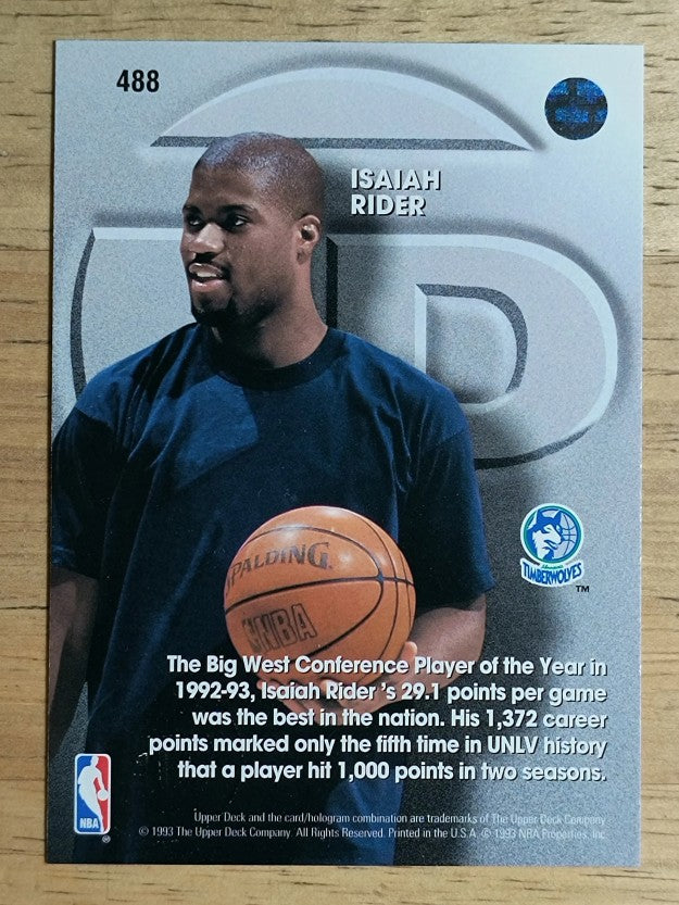 1993-94 Upper Deck #488 Isaiah Rider TP