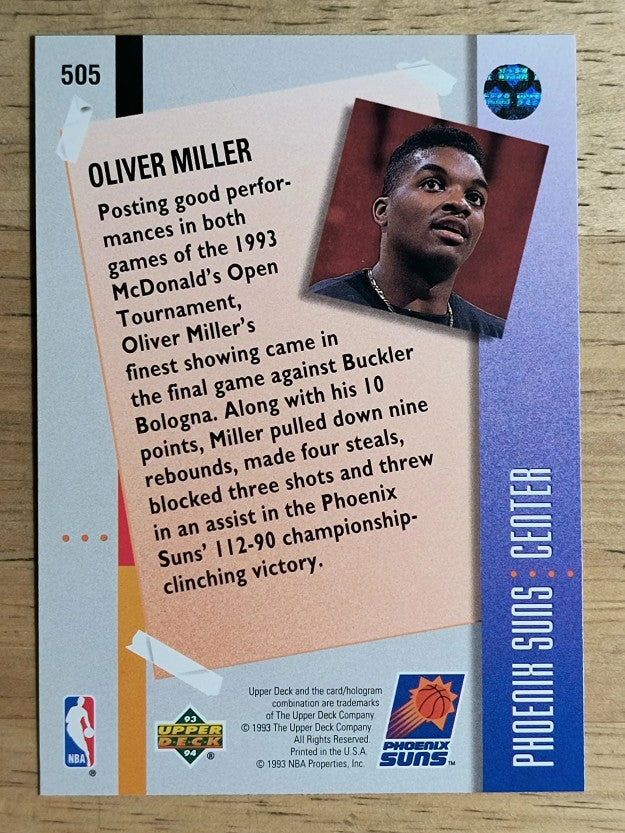 1993-94 Upper Deck #505 Oliver Miller MO