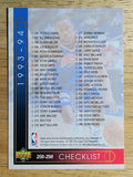 1993-94 Upper Deck #508 Checklist