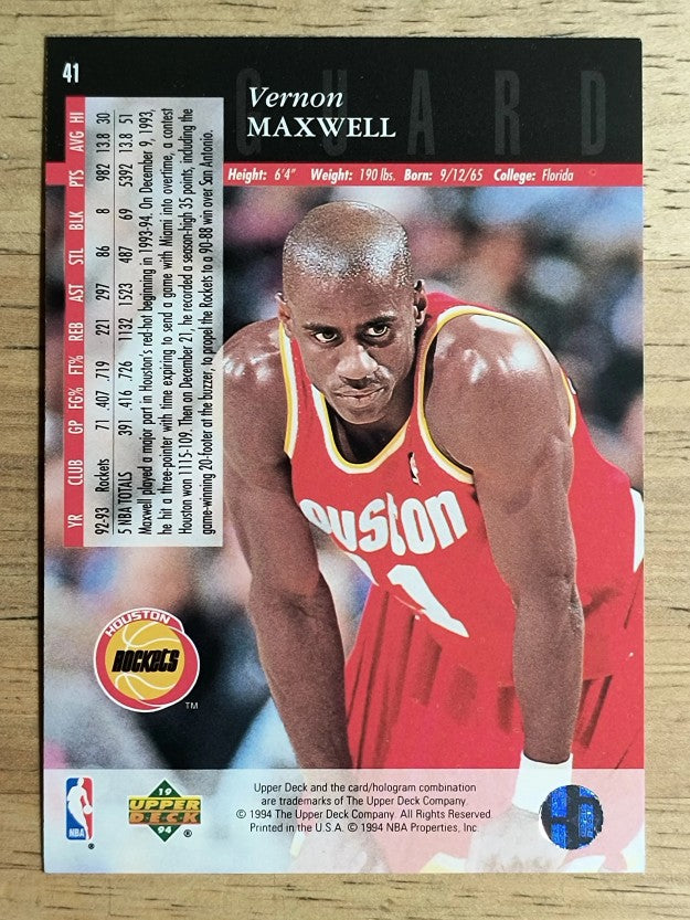 1993-94 Upper Deck SE #41 Vernon Maxwell