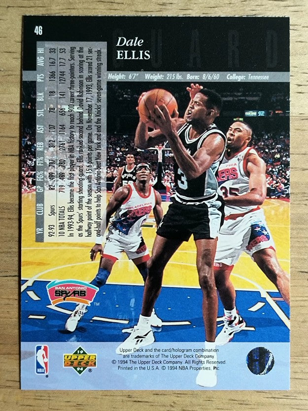 1993-94 Upper Deck SE #46 Dale Ellis