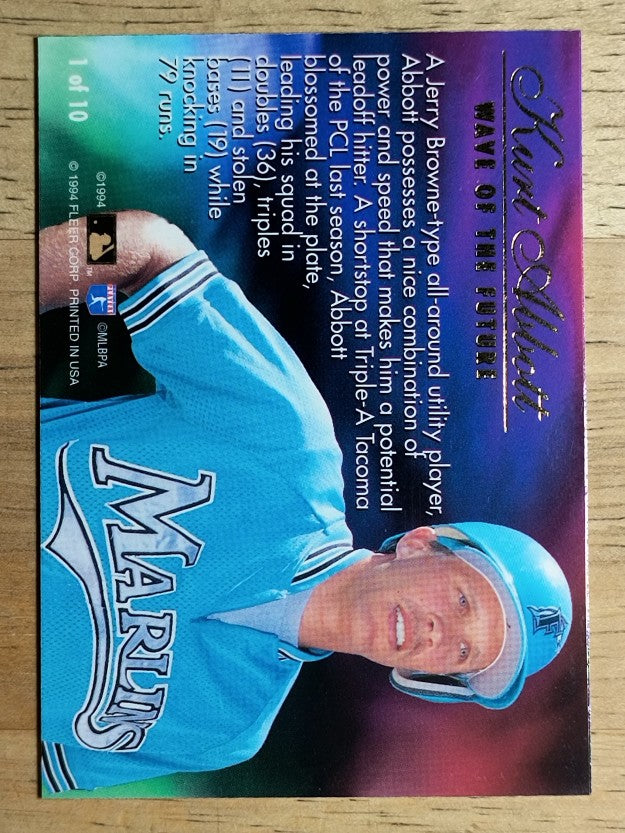 1994 Flair Wave of the Future #A1 Kurt Abbott