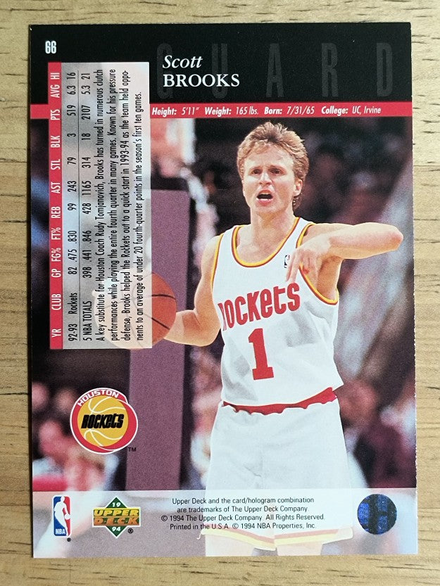 1993-94 Upper Deck SE #66 Scott Brooks