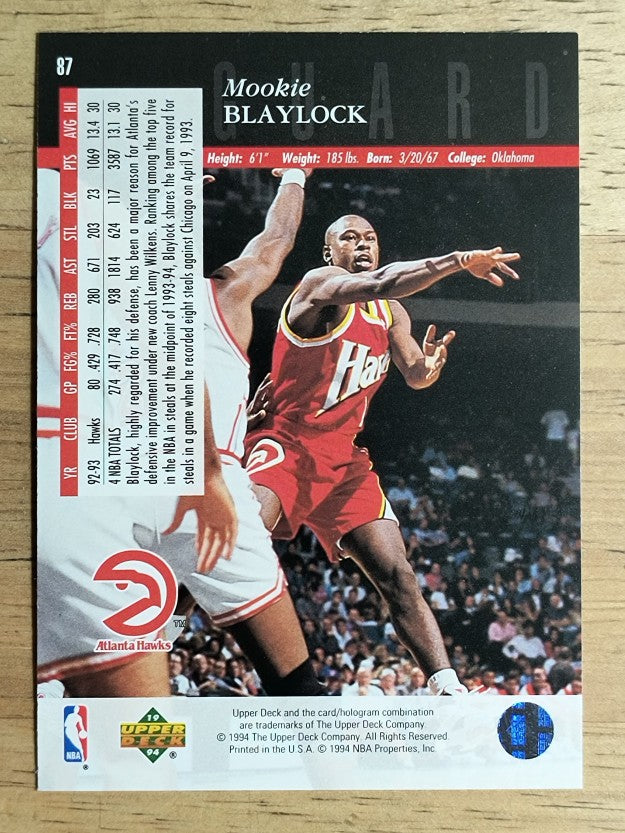 1993-94 Upper Deck SE #87 Mookie Blaylock
