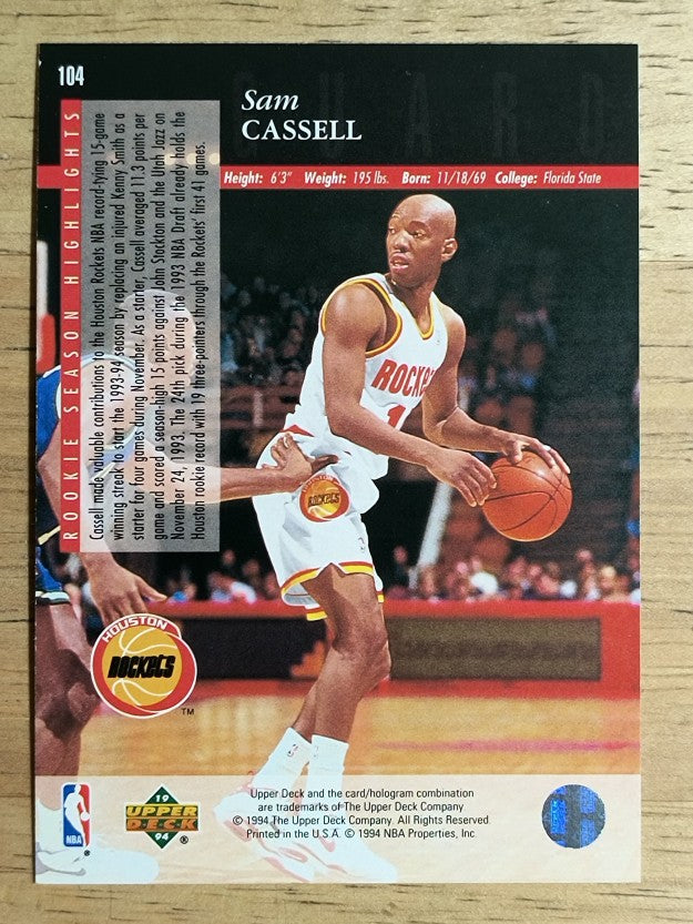 1993-94 Upper Deck SE #104 Sam Cassell RC (NM)