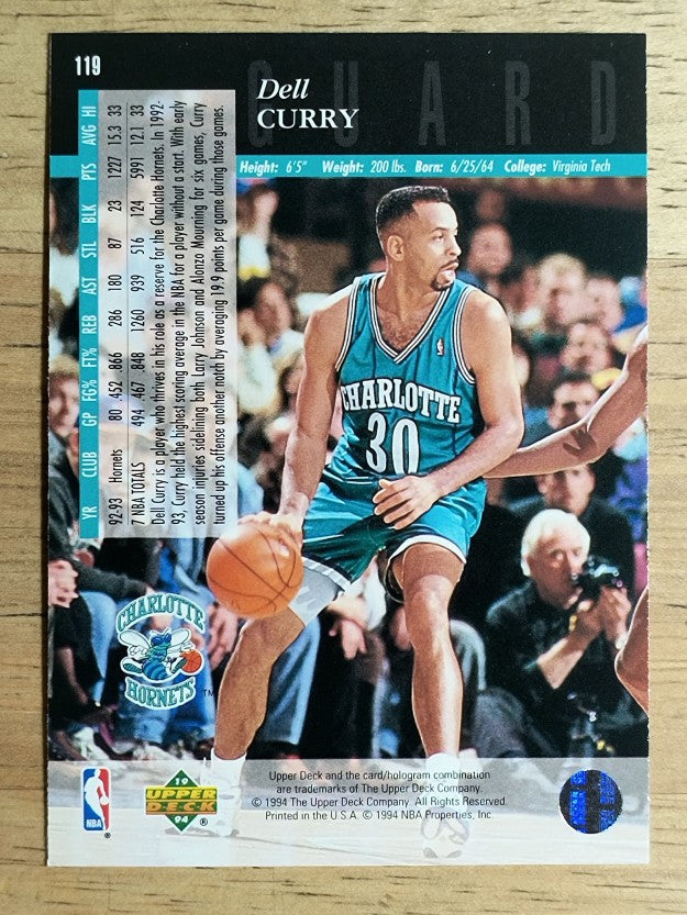 1993-94 Upper Deck SE #119 Dell Curry