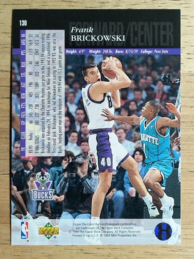 1993-94 Upper Deck SE #130 Frank Brickowski