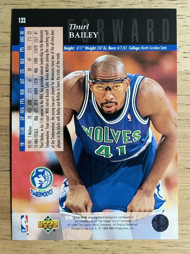1993-94 Upper Deck SE #133 Thurl Bailey