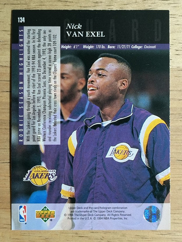 1993-94 Upper Deck SE #134 Nick Van Exel RC